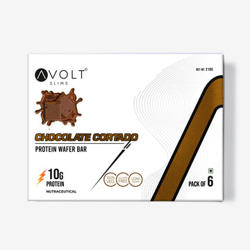 Avolt Slims Chocolate Cortado (10g Protein, Pack of 6)