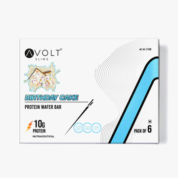 Avolt Slims Birthday Cake (10g Protein, Pack of 6)