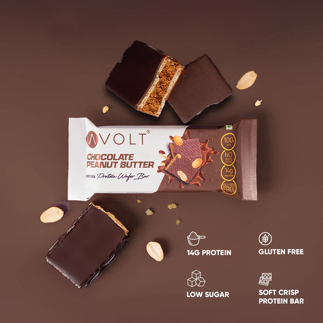 Avolt Chocolate Peanut Butter (14g Protein, Pack of 6)